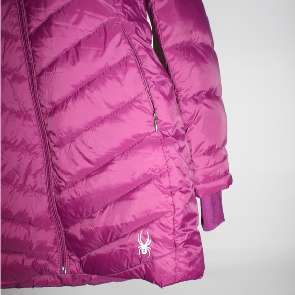 Spyder Women's Purple Puffer Jacket - Picture 4 of 7